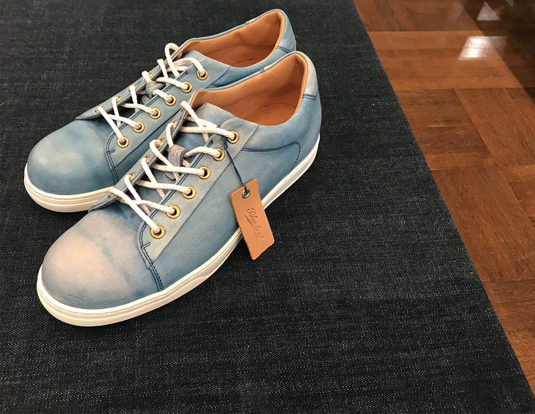 天然本藍染め（SUKUMO Leather)専用靴クリーム完成